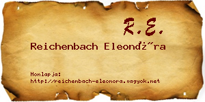 Reichenbach Eleonóra névjegykártya